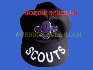 Bordir Topi Scout